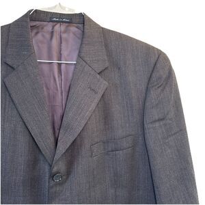 ALFANI mens Brown 100% WOOL sport coat suit jacket blazer 42 Chest